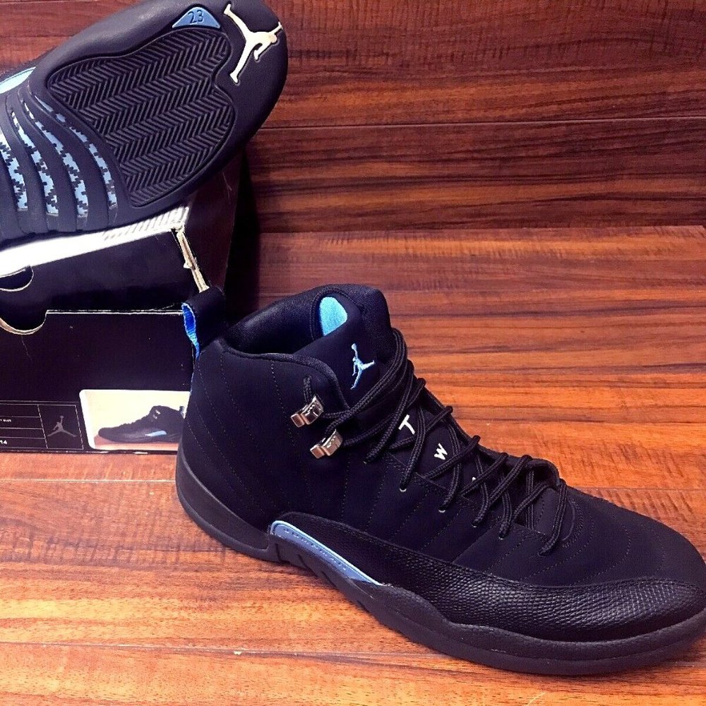 Nike Air Jordan 12 Retro Gs Nubuck Blk. University